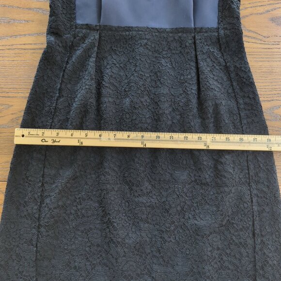 Sonia Rykiel Sleeveless lace black navy blue cocktail Sheath dress sz 38 sz 8 - Picture 15 of 16